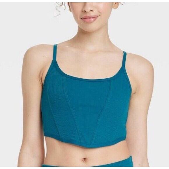 Colsie Casual Corset - Blue Women's M NWT - Picture 1 of 8